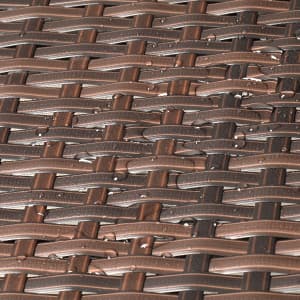 Homall 4 Pieces Outdoor Patio Furniture Sets Rattan Chair Wicker Set, Outdoor Indoor Use Backyard Porch Garden Poolside Balcony Furniture Sets Clearance (Brown and Beige)