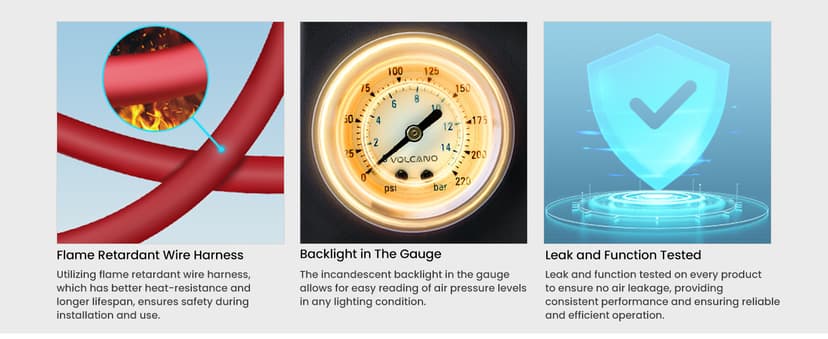 maXpeedingrods On Board Air Compressor System Universal Air Spring Compressor Kit with Gauge Air Line T Fittings for Trucks Vans