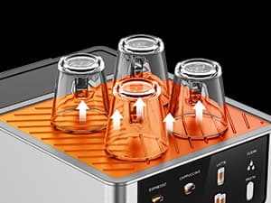 AIRMSEN 20 Bar Espresso Machine with Automatic Milk Frother, Cappuccino & Latte Coffee Maker with Quick Brew Dual Boiler (1350W + 1000W), Stainless Steel, 60oz Water Tank, Touchscreen