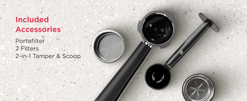 Frigidaire Steam Espresso Maker, Coffee Machine with Milk Frother & Cup Warmer, 20 Bar Pressure, 34 oz Removable Water Tank, Single or Double Shot, Stainless Steel