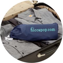 hiccapop NeoBoost Inflatable Toddler Booster Seat for Dining Table – Portable, Quick-Inflate Design – Anti-Slip Base, Secure Straps, Easy-Clean – Perfect for Home & Travel