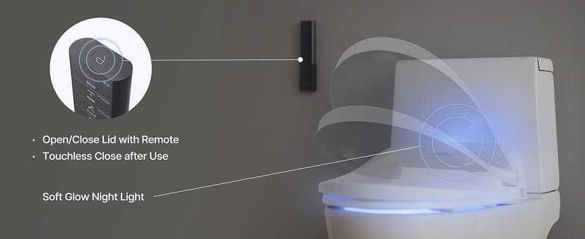 Coway Electronic Bidet Elongated Toilet Seat with Instantaneous Water Heating, Heated Seat and Dryer, Auto Open and Close Lid, Night Light, Deodorizer, Stainless Nozzle, Remote Control 500S