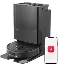 roborock QV 35S Robot Vacuum and Mop, All-in-one Vacuum Cleaner, 10,000Pa Powerful Suction, Self Emptying & Refilling, Self Mop Washing & Air Drying, Anti-Tangle Brushes for Home, Pet Hairs, Black