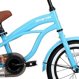 JOYSTAR 12 14 16 Inch Kids Cruiser Bike for Ages 2-7 Years Old Girls & Boys, Children's Bicycle with Training Wheels, Coaster Brake, Fenders & Adjustable Seat