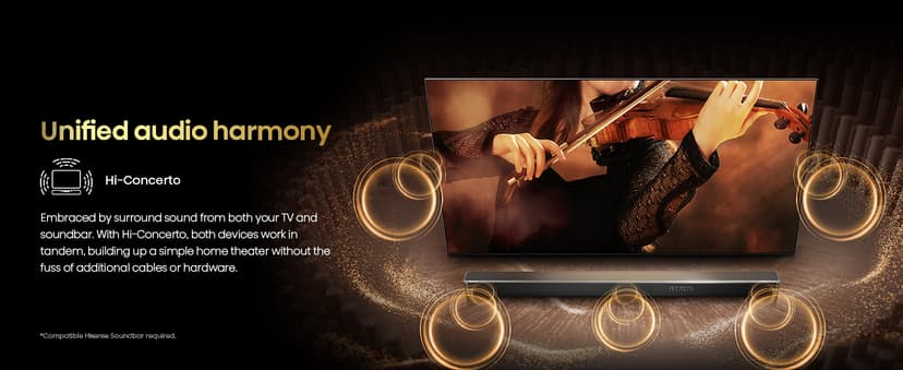 Hisense 55" Class U7 Mini-LED ULED 4K UHD Google Smart TV (55U75QG, 2025 Model) - QLED, Native 165Hz, VRR 288, Up to 3000 Nits, HDR10+, Dolby Vision IQ · Atmos, IMAX Enhanced, 2.1.2 Ch Surround