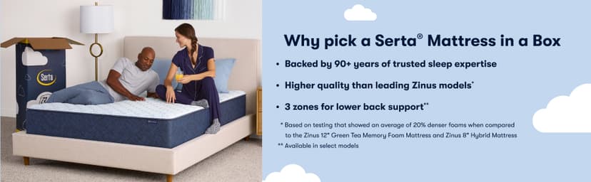 Serta Sleeptrue Firm 12" Queen Memory Foam Mattress in a Box, Cooling, Breathable, and Pressure Relieving - 100 Night Trial, CertiPUR-US Certified and 10 Year Limited Warranty