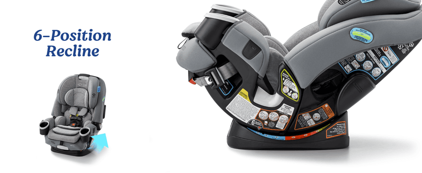 Graco 4Ever DLX 4-in-1 Car Seat, Grey, Infant to Toddler Car Seat, with 10 Years of Use, Rear-facing, Forward-facing and Booster Modes, Safe, Comfortable and Convenient