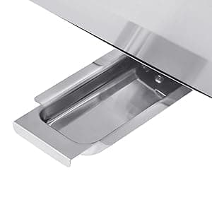 Royal Gourmet GT1001 Stainless Steel Portable Grill, 10000 BTU BBQ Tabletop Gas Grill with Folding Legs and Lockable Lid, Outdoor Camping, Deck and Tailgating, Silver