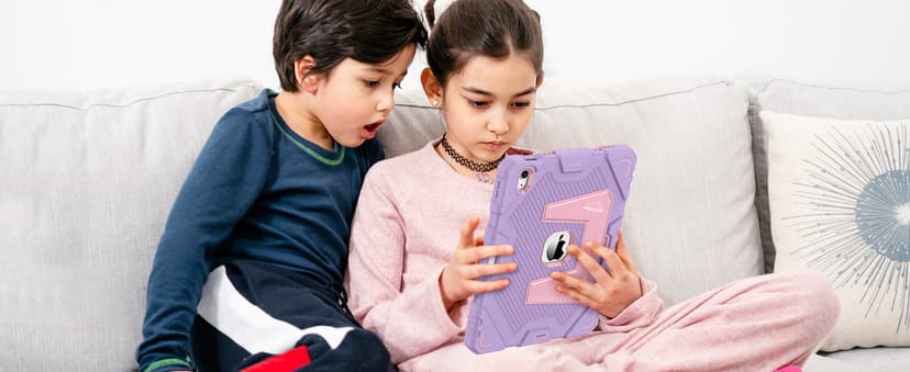 Fintie Kids Friendly Case for iPad (A16) 11th Generation 11 Inch (2025), iPad 10th Generation 10.9 Inch (2022), Fully-Body Rugged Heavy Duty Shockproof Protective Case with Kickstand, Purple