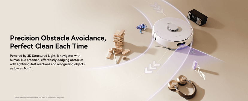 NARWAL Freo Pro Robot Vacuum and Mop Combo, Tangle Free Robot Mop, 8500Pa Powerful Suction, Self-Emptying, Auto Mop Washing, Auto Drying, Obstacle Avoidance, Ideal for Pet Hair and Hard Floor