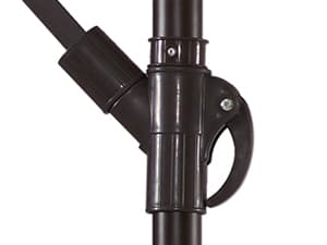 wikiwiki 10ft Patio Umbrellas Offset Outdoor Cantilever Hanging Umbrella w/Infinite Tilt, Fade Resistant Waterproof Recycled Fabric Canopy for Yard, Garden & Deck, Beige