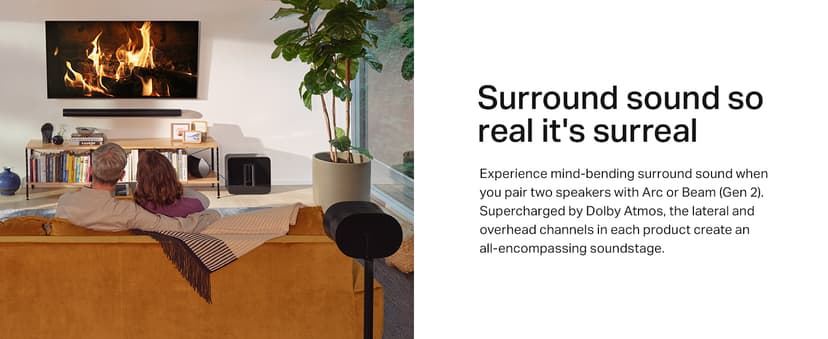 Sonos Era 300 - Black - Wireless, Alexa Enabled Smart Speaker with Dolby Atmos.