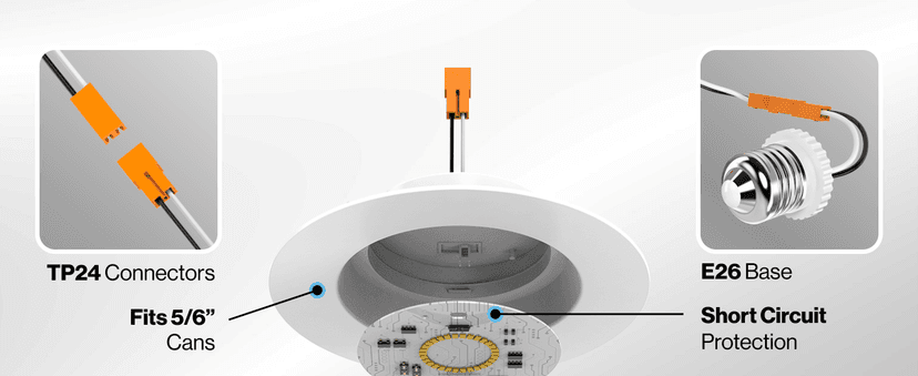 Sunco 12 Pack 6 Inch LED Can Lights, Retrofit Recessed Lighting, Smooth Trim, 965 LM, 13W (75W Equivalent), Selectable CCT 2700K/3000K/3500K/4000K/5000K, Dimmable, Damp Rated UL