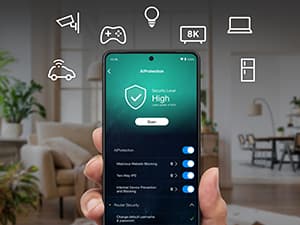ASUS RT-AX82U (AX5400) Dual Band WiFi 6 Extendable Gaming Router, Gaming Port, Mobile Game Mode, Aura RGB, Included AiProtection Pro Security, Instant Guard, VPN, AiMesh Compatible