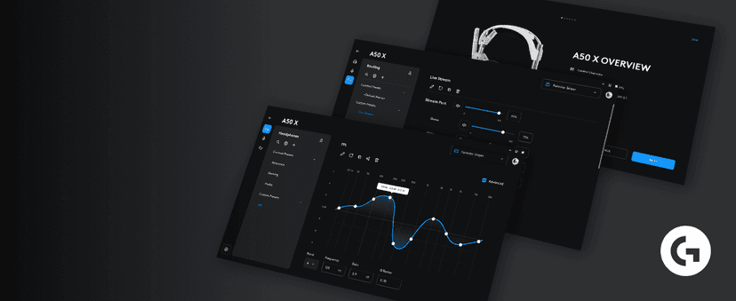 Logitech G Astro A50 X Omni-Platform Wireless Gaming Headset + Base Station for PS5, Xbox, PC: PLAYSYNC Video & Audio Switcher, HDMI 2.1 4K 120Hz VRR, <24 bit/48 kHz, 24hr Battery, 2.4GHz & BT - Black