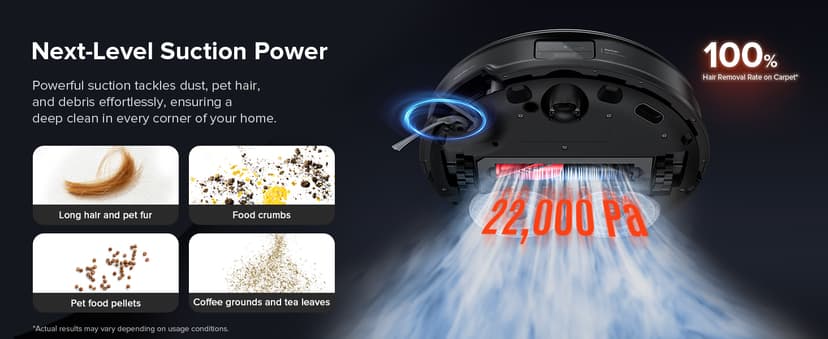 roborock Saros 10R Robot Vacuum and Mop, Powerful Suction, Zero-Tangling, 3.14’’ Ultra Slim, FlexiArm Riser Technology for Carpet & Floor, Corner & Edge Cleaning, Self-Emptying, Hot Air Drying, Black