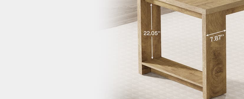 Tribesigns Two Person Desk, 86.6 Inches Extra Long Desk, Double Computer Writing Table, Wood Large Desks Workstation for Home Office, Natural Oak