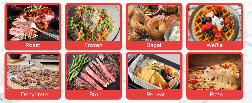 Nuwave Bravo Air Fryer Toaster Smart Oven, 10-in-1 Countertop Convection, 1800 Watts, 21-Qt Capacity, 50°-450°F Temp Controls, Top and Bottom Heater Adjustments 0%-100%, PFAS Free, Stainless Steel