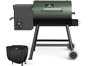 Grills DAPG-03 Electric Wood Pellet Smoker Grill, 456 SQ.IN Cook Area Pellet Grill with Auto Feed & PID Temperature Control (180-450°F), 8 in 1 BBQ Grill for Backyard Outdoor