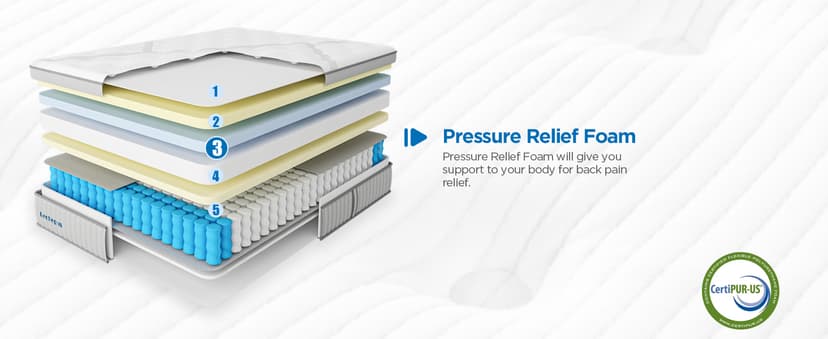 Queen Mattress, 14 Inch Queen Size Hybrid Memory Foam and Individual Pocket Spring,Motion Isolation,Medium Plush Mattress in Box,Pressure Relief, Edge Support Upgrade