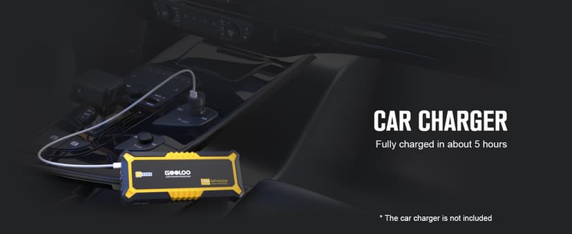 GOOLOO GP4000 Jump Starter 4000A Peak Car Starter (All Gas,up to 10.0L Diesel Engine) SuperSafe 12V Lithium Jump Box,Auto Battery Booster Pack,Portable Power Bank with USB Quick Charge and Type C Port
