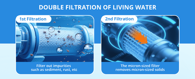 Electric Smart Bidet Toilet Seat Elongated with 4 Water Modes, Heated Toilet Seat with Instant Warm Water and Warm Dryer, Night Light, Slow Close Lid, LED Display, Side Arm Control (Round)