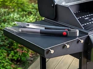 Captiva Designs Propane Gas Grill and Charcoal Grill Combo with Side Burner & Porcelain-Enameled Cast Iron Grate, Dual Fuel BBQ Grill for Outdoor Events & Backyard Barbecue, 690 SQIN Cooking Area