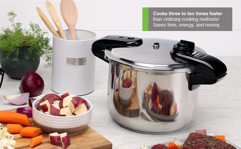 Presto 01370 8-Quart Stainless Steel Pressure Cooker