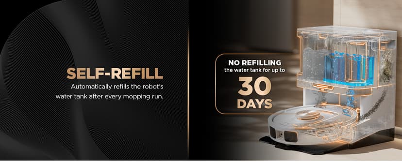 Shark Robot Vacuum & Mop Combo, PowerDetect NeverTouch Pro, Self-Emptying, Self-Refill with Self-Clean Pad Wash & Dry, 60-Day Debris Capacity, 30-Day Refill Tank, 5 PowerDetect Technologies, AV2800ZE