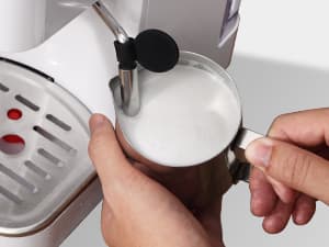 Gevi Espresso Machine 20 Bar High Pressure,Compact Espresso Maker with Milk Frother Steam Wand,Cappuccino,Latte Maker with Adjustable Shot Volume for Home,Gift for Mom and Dad