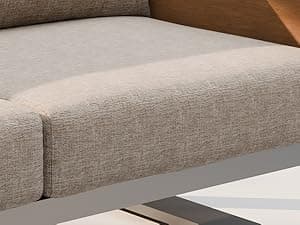 ZANDOR Outdoor Aluminum Patio Furniture - 1 Pcs 3-Seat, All-Weather Metal Modern Outside Sofa with Washable Thick Cushion for Garden/Backyard/Porch, Grey