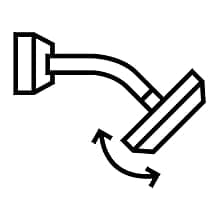 Delta Faucet 3-Spray H2Okinetic Shower Head, Matte Black 52684-BL