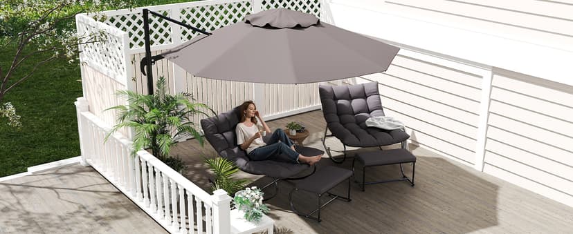 Double Egg Chair Outdoor, Egg Swing Chair with Stand, Hanging Egg Chair Outdoor with Cushions/Headrest, 80" H Hanging Chairs with Stand Indoor, Metal Basket Swing Egg Chairs for Deck, Khaki