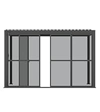 111S Takasho Louvered Pergola 10x13 Wood Grain Outdoor Aluminum Pergola with Adjustable Rainproof Roof Full Aluminum Frame Ideal for Outdoor Deck Garden Patio Durable, Cherry Oak