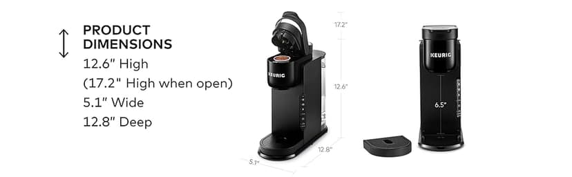 Keurig K-Express Single Serve K-Cup Pod Coffee Maker, 3 Brew Sizes, Strong Button Feature, 42oz Removable Reservoir, Warm Stone