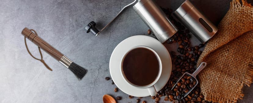 Takavu Coffee Grinder Cleaning Brush, Barista Brush with Black Boar Bristle, Espresso Machine Cleaner Tool, Brista Dusting Accessories Used on Group Heads, Shower Screen, Portafilter, Scoop, Tamper