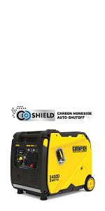 Champion Power Equipment 4500-Watt RV Ready Portable Inverter Generator with Quiet Technology and CO Shield