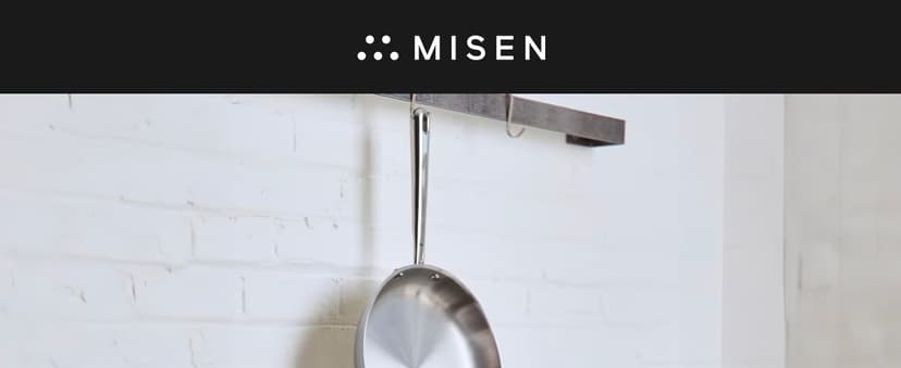 Misen 5-Ply Stainless Steel Cookware Set - Versatile, Dishwasher Safe - 9-Piece Set - 10" Skillet, 12" Skillet + Lid, 3 QT Saute Pan + Lid, 3 QT Saucier + Lid, 8 QT Stockpot + Lid