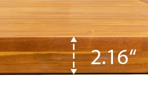 Devoko Home Acacia Wood Dining Table 6-Person Indoor Outdoor Table with Iron Legs, Sandblast Finish, Natural Stained, Rustic Metal, 69 * 33 * 30 inch (Natural)