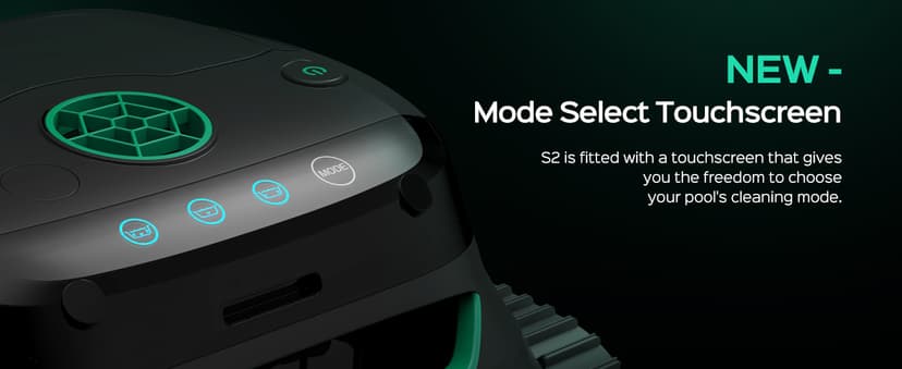 WYBOT S2 Cordless Robotic Pool Cleaner, Smart Navigation Inground Pool Vacuum Lasts 180 Mins, Wall Climbing & Waterline Cleaning for Pools up to 3229 Sq.ft, Switch/App Mode, Dual Filtration