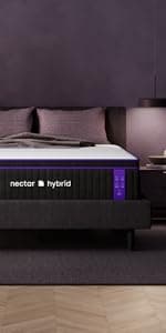 Nectar Hybrid California King Mattress 12 Inch - Medium Firm Gel Memory Foam - Steel Springs - Cooling Technology - 365-Night Trial - Forever Warranty