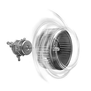 IKTCH 36 inch Black Wall Mount Range Hood, 900 CFM Ducted/Ductless Stainless Steel Vent Hood with Gesture Sensing & Touch Control Switch Panel, 2 Pcs Adjustable Lights(IKP02-36-BSS)