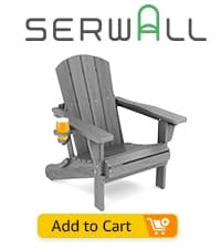 SERWALL 5 Pieces HDPE Outdoor Sofa Set with Cushions, All Weather Use Patio Conversation Couch Loveseat Furniture with Coffee Table for Balcony, Deck, Poolside, Grey Frame with Khaki Cushions