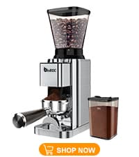 Conical Burr Coffee Grinder Electric, Espresso Coffee Bean Grinder for Home Use Adjustable 48 Grind Settings, 35s Precision Timer, Stainless Steel, Anti-Static for Pour Over/Drip/French Press