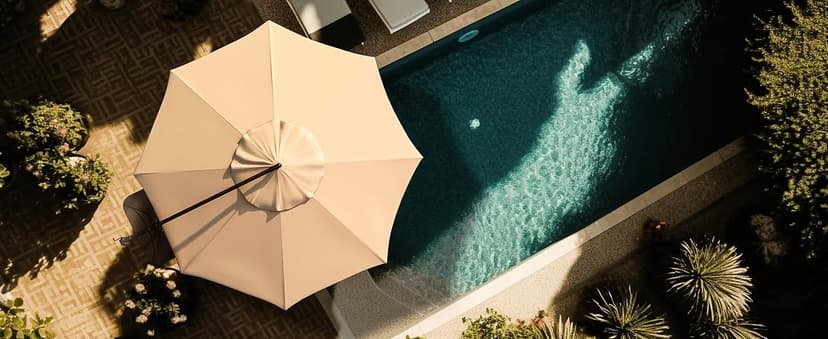 wikiwiki 10ft Patio Umbrellas Offset Outdoor Cantilever Hanging Umbrella w/Infinite Tilt, Fade Resistant Waterproof Recycled Fabric Canopy for Yard, Garden & Deck, Beige