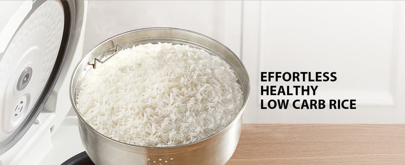 TOSHIBA Rice Cooker Induction Heating, Low Carb Rice Cooker Low Sugar Digital Steamer, 5.5 Cups Uncooked Japanese Rice Cooker, 8 Cooking Functions, 24H Timer & Auto Keep Warm