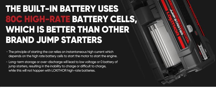 J400 Jump Starter with ConnectMax Tech, 2000A 12V Battery Jumper Starter Portable, Lithium Jump Box and Jump Pack for Up to 8.0-Liter Gas and 6.0-Liter Diesel Engines, Smart Digital Screen