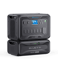 BLUETTI Solar Generator AC180, 1152Wh LiFePO4 Battery Backup w/ 4 1800W (2700W peak) AC Outlets, 0-80% in 45Min, for Camping, Off-grid, Power Outage