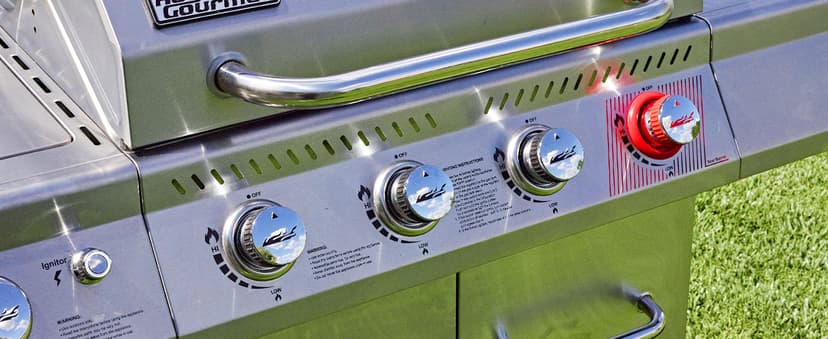 Royal Gourmet GA4402S 4 Burner Propane Gas Grill with Side Burner & Warming Rack, Stainless Steel Gas Grill with 54,000 BTUs Output for Barbecue Grilling & Backyard Cooking, Silver