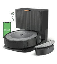 iRobot Roomba Combo j5+ Self-Emptying Robot Vacuum & Mop – Identifies and Avoids Obstacles Like Pet Waste & Cords, Empties Itself for 60 Days, Clean by Room with Smart Mapping, Works with Alexa
